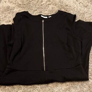 Black Sleeveless dress with Zipper